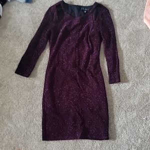 Womens sparkly purple dress